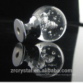 bola de cristal de vidro de bolhas de alta qualidade lidar com botões de empurrar puxar para o armário, armário, gaveta e armário